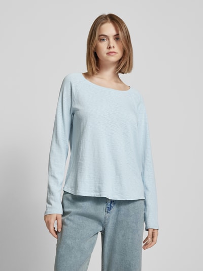 Marc O'Polo Denim Longsleeve met ronde hals Lichtblauw - 4