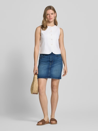 Tommy Jeans Regular Fit Jeansrock aus Baumwoll-Mix Modell 'MOM' Jeansblau 1