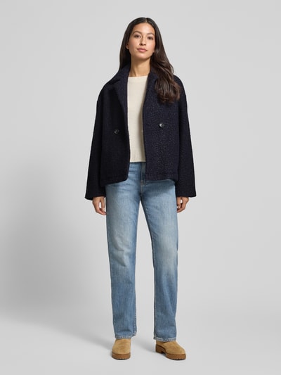 Rich & Royal Jacke mit Reverskragen und überschnittenen Schultern Dunkelblau 1