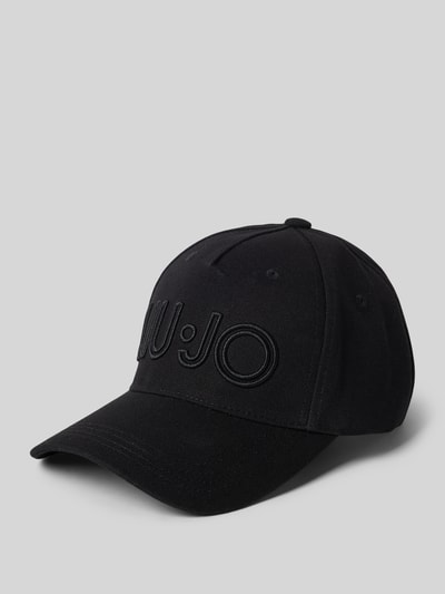 Liu Jo White Basecap mit Label-Stitching Black 1