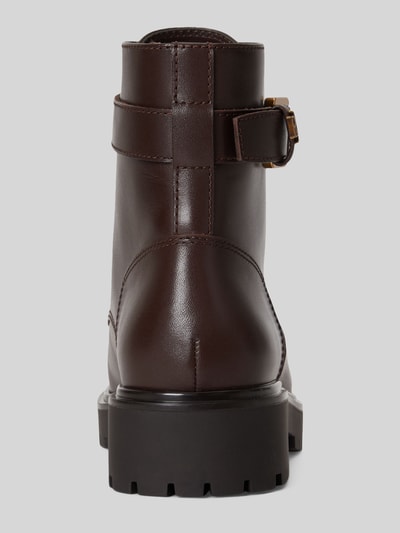 Lauren Ralph Lauren Schnürstiefel aus echtem Leder Dunkelbraun 4