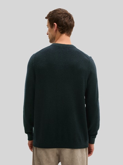 Marc O'Polo Sweter z mieszanki bawełny o miękkim, fakturowanym wyglądzie Czarny 5