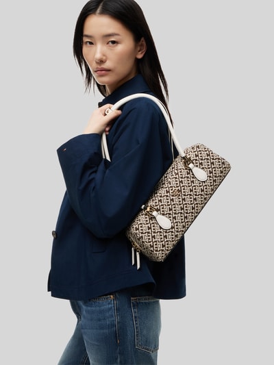 Tommy Hilfiger Henkeltasche mit Logo-Muster Modell 'TH GRACE SHOULDER BAG' Bordeaux 1