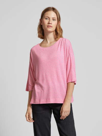 Fransa T-Shirt mit 3/4-Arm Modell 'cisco' Pink 4