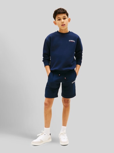 Tommy Hilfiger Teens Regular Fit Sweatshorts aus Baumwoll-Mix Marine 1