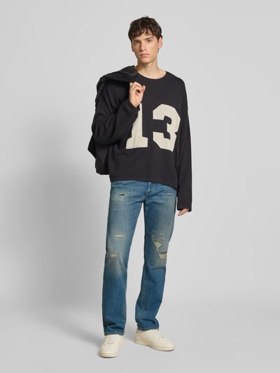 Replay Straight Fit Jeans im Destroyed-Look Modell 'DERRYCK' Jeansblau 1