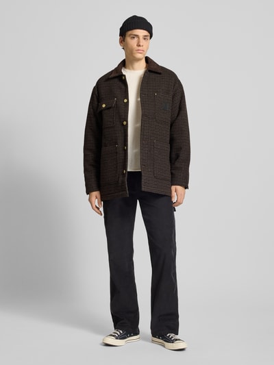 Carhartt Work In Progress Kurtka z kołnierzykiem typu kent Ciemnobrązowy 1