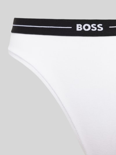 BOSS Black Women Slip mit elastischem Logo-Bund im 3er-Pack Weiss 2