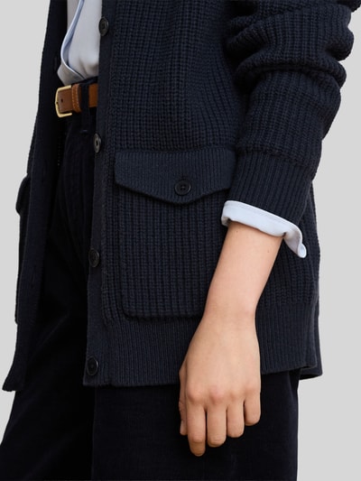 Lauren Ralph Lauren Loose Fit Strickjacke aus Woll-Mix Marine 3