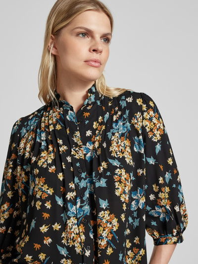 Lauren Ralph Lauren Blouse met opstaande kraag, model 'ALSHINTO' Zwart - 3