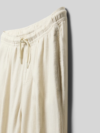 Productfoto, stoffen broek van linnenmix met viscose, model 'Bill' van Jack & Jones, straight fit, steekzakken, achterzak, elastische band met tunnelkoord, bandwijdte maat 140: 39 cm, binnenbeenlengte maat 140: 61 cm