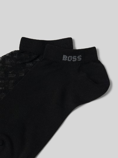 BOSS Sneakersocken mit elastischem Rippenbündchen im 2er-Pack Black 2