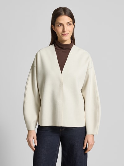 VILA Relaxed fit gebreid jack met viscose Model 'Juice' Offwhite - 4