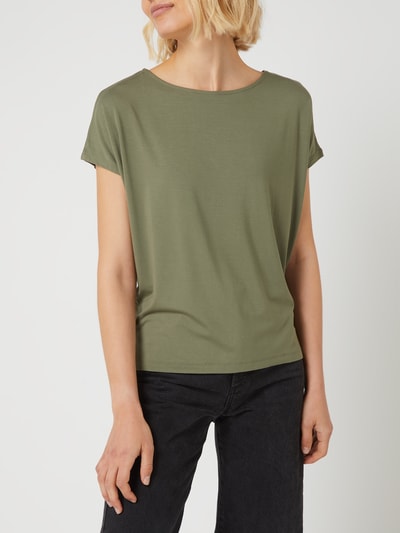 s.Oliver RED LABEL T-shirt met stretch  Kaki - 4