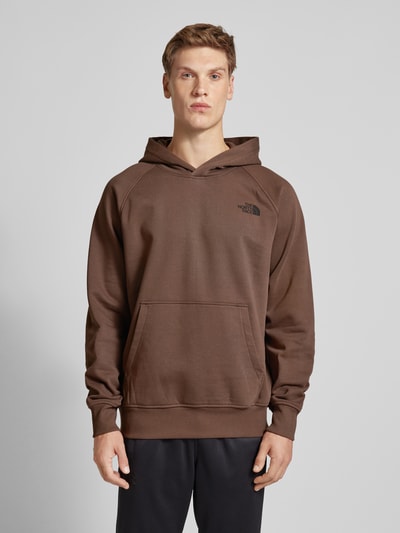 The North Face Hoodie met labelstitching, model 'RAGLAN REDBOX' Donkerbruin - 4