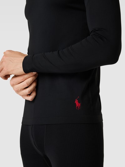Polo Ralph Lauren Underwear Shirt met lange mouwen en ronde hals, model 'PERFORMANCE' Zwart - 3