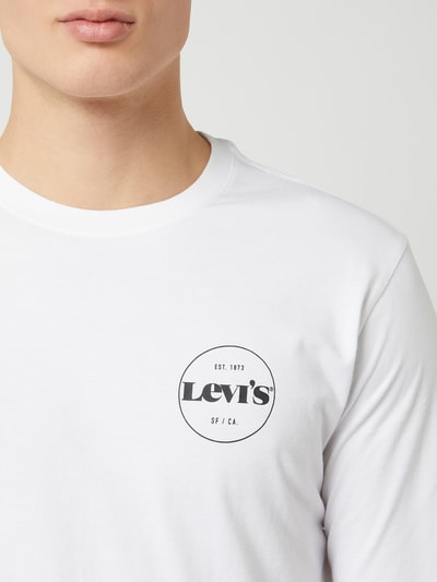 Levi's® Bluzka z długim rękawem o kroju relaxed fit z logo  Biały 3