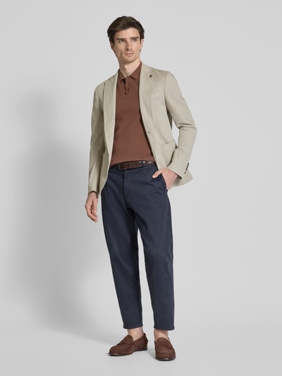 JOOP! Collection Slim Fit 2-Knopf-Sakko mit Reverskragen Modell 'Hoverest' Beige 1