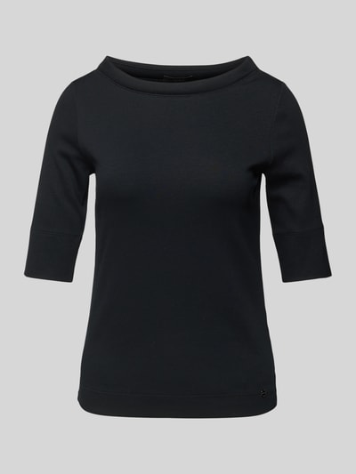 Marc Cain T-Shirt mit U-Boot-Ausschnitt Black 2