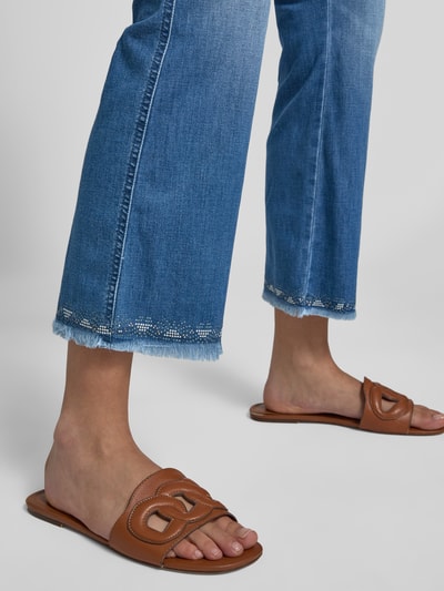 Brax Flared jeans met steekzakken, model 'MARY' Donkerblauw - 3