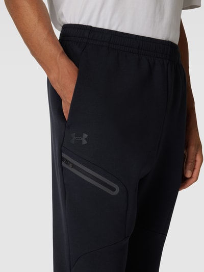 Under Armour Sweatpants in Two-Tone-Machart Modell 'Unstoppable' Black 3