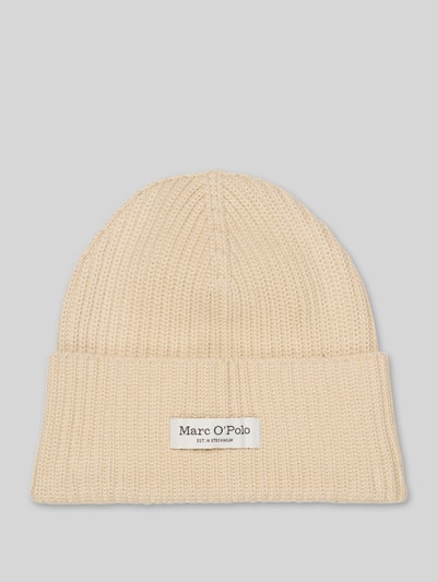 Marc O'Polo Mütze mit breitem Umschlag Offwhite 1