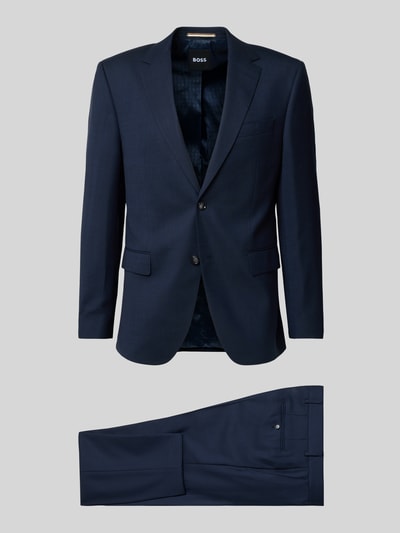 BOSS Garnitur o kroju regular fit z dodatkiem żywej wełny model ‘JECKSON’ Granatowy 2