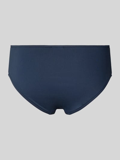 Produktfoto, Bikini-Slip mit Cut Outs von Seafolly in Dunkelblau, Material-Mix mit Stretch-Anteil, körpernaher Schnitt, glatte Textur