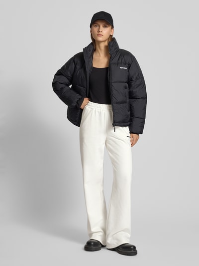 Pegador Spodnie dresowe o szerokim kroju z wyhaftowanym logo model ‘Anni’ Beżowy 1