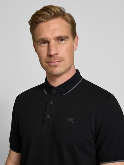 s.Oliver RED LABEL Regular Fit Poloshirt aus Baumwoll-Mix Black 3