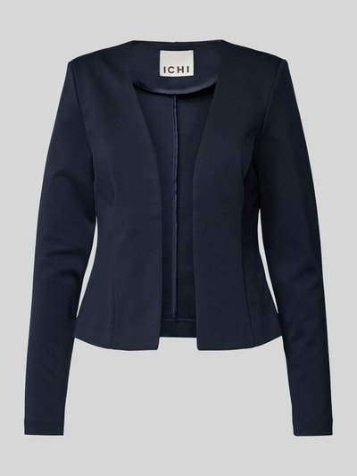 ICHI Regular fit blazer met opengewerkte voorkant, model 'KATE' Marineblauw - 2