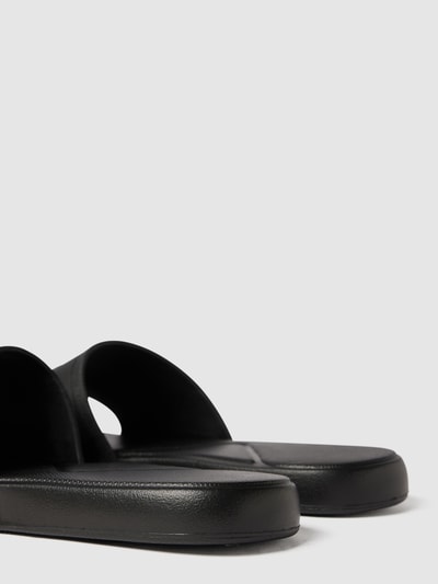 Lacoste Slides mit Label-Detail Black 2