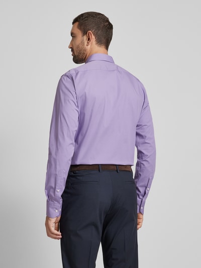 BOSS Regular Fit Business-Hemd mit Kentkragen Purple 5