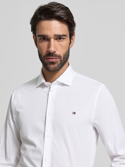 Tommy Hilfiger Tailored Slim fit zakelijk overhemd van puur katoen Wit - 3
