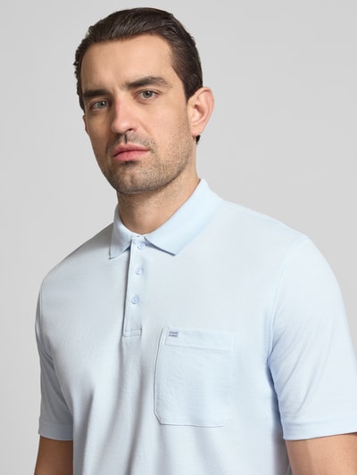 Christian Berg Men Regular Fit Poloshirt mit Brusttasche Bleu 3