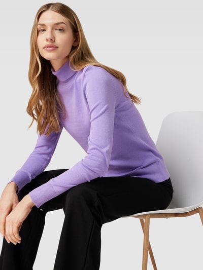 Montego Gebreide pullover met opstaande kraag Violet - 3