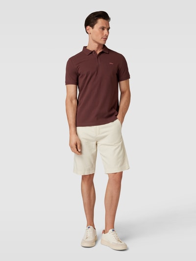 s.Oliver RED LABEL Poloshirt mit Label-Stitching Lila 1