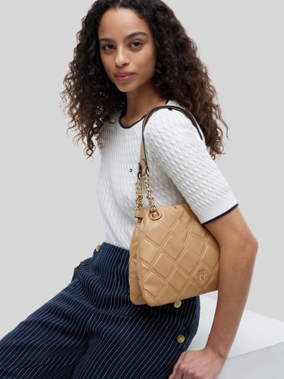 Tommy Hilfiger Henkeltasche mit Ketten-Details Beige 1