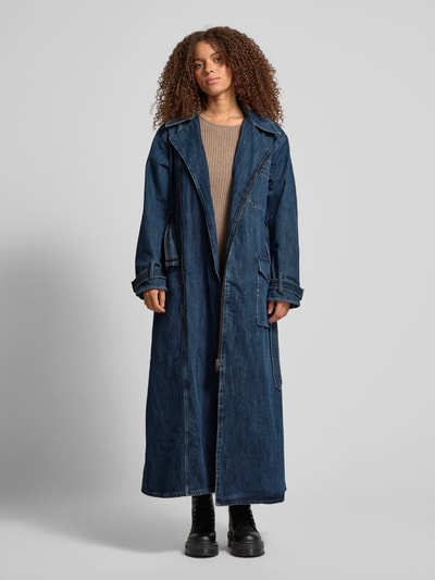 G-Star Raw Trenchcoat in Denim-Optik mit Gürtel Marine 1