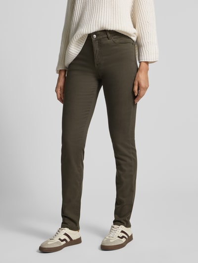 Brax Straight fit jeans in 5-pocketmodel, model 'STYLE.SHAKIRA' Kaki - 4