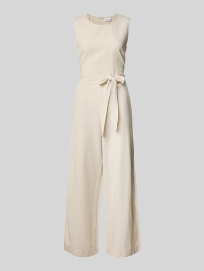 Vila Jumpsuit met druppelvormig rugdecolleté aan de achterkant Beige - 2