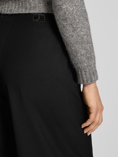 ARMANI EXCHANGE Spodnie z szeroką nogawką i bocznym zamkiem błyskawicznym Czarny 3
