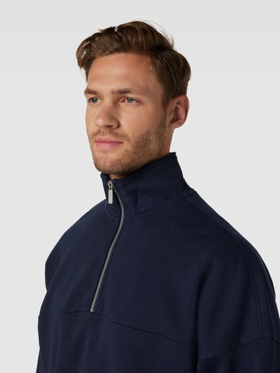 JAKE*S STUDIO MEN Sweatshirt met opstaande kraag Marineblauw - 3