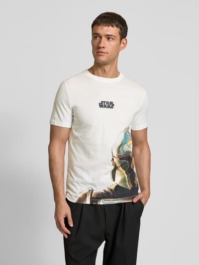 s.Oliver RED LABEL Regular Fit T-Shirt aus Baumwolle mit Starwars®-Print Offwhite 4