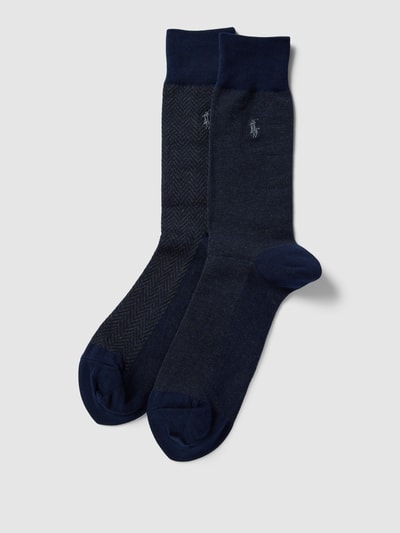 Polo Ralph Lauren Underwear Socken mit grafischem Muster im 2er-Pack Dunkelblau 1