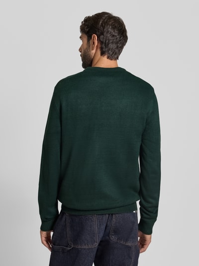 Montego Sweter z dzianiny z prążkowanymi wykończeniami Ciemnozielony 5