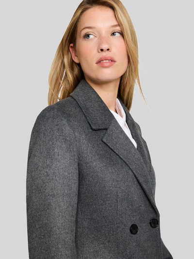 Tom Tailor Denim płaszcz o kroju regular fit z kołnierzem z połami Ciemnoszary 3