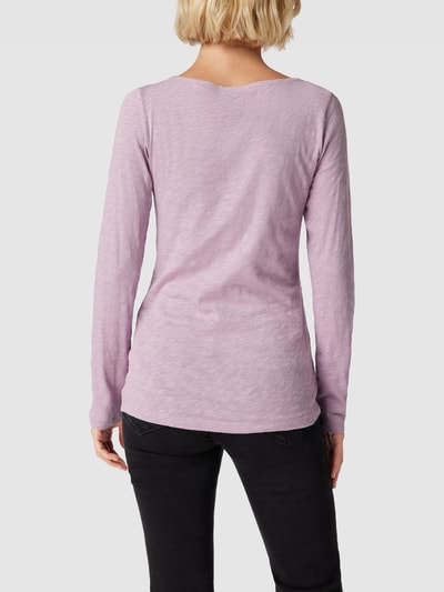 Marc O'Polo Longsleeve mit U-Boot-Ausschnitt Flieder 5