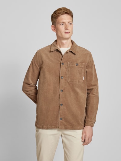 Lindbergh Relaxed fit overshirt met opgestikte borstzak Zand - 4