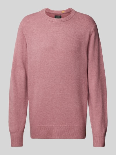 Scotch & Soda Regular Fit Strickpullover mit Rundhalsausschnitt Rosa 2